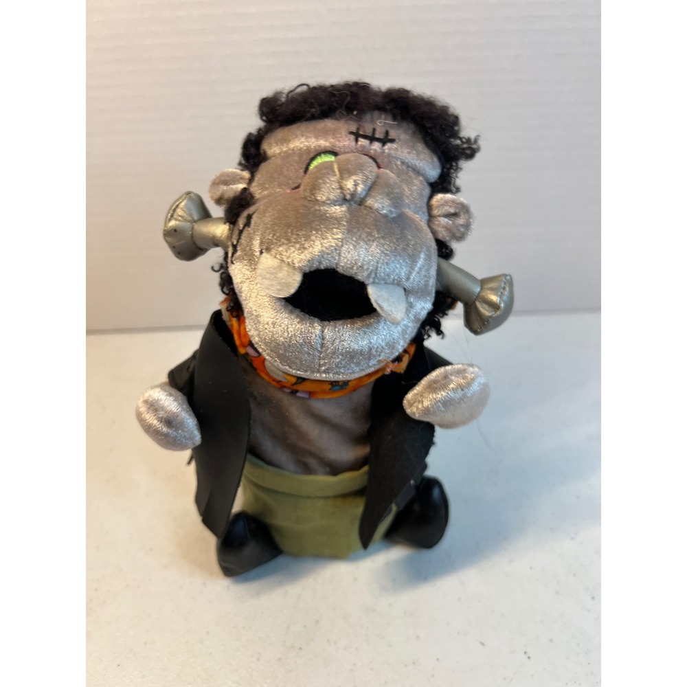 Dan Dee Collector Frankenstein Animated Halloween Plush Monster 8" vintage